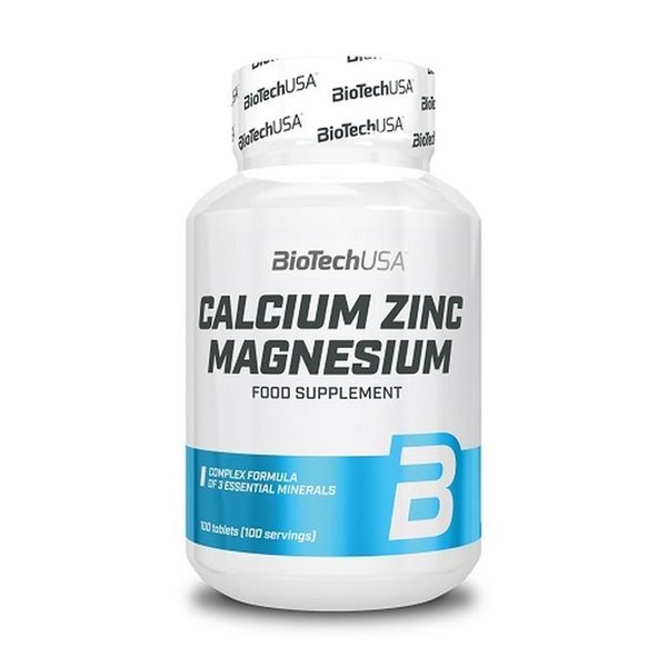 BioTech - Calcium Zinc Magnesium, 100 Tabl.