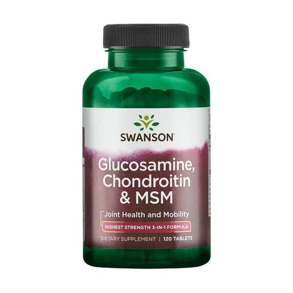 Swanson - Glucosamine, Chondroitin & MSM, 120 Tabletten